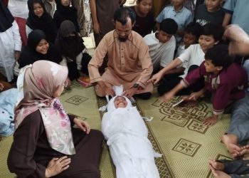 Heboh, Siswa SD Muhammadiyah 1 Solo Belajar Praktik Ngrukti Jenazah