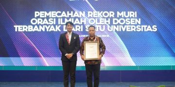 Rayakan Milad ke~67, UMSU Raih Rekor MURI Orasi Ilmiah Dosen Terbanyak