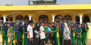 Sambut Ramadhan, SD Muhasaba Pawai Tarhib & SMP Muhammadiyah 21 Dobana Gelar Baksos