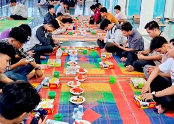 Masjid Taqwa UMSU Sediakan 200 Porsi Makanan Berbuka Puasa