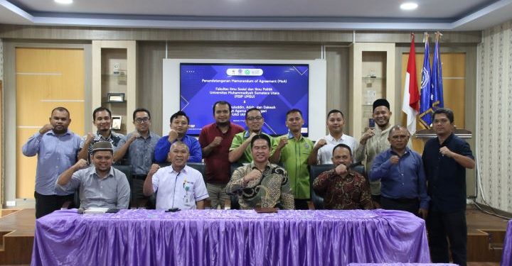 FUAD IAIN Langsa Berkunjung dan Tanda Tangan MoA dengan FISIP UMSU