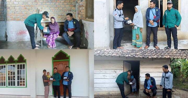 Ajak Berbagi, Lazismu OKU Timur Bagikan Paket Sembako
