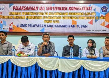 Gandeng LSP-KP, SMK Pelayaran Muhammadiyah Tuban Laksanakan Uji Sertifikasi Kompetensi