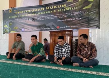 FH UMSU Bersama LBH UMSU & PRM Titi Papan Laksanakan Kegiatan Penyuluhan Hukum dan Berbagi Kebutuhan Pokok