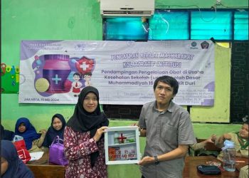 Kolaborasi UHAMKA dan UNIMAR pada pengelolaan Obat di UKS SDS Muhammadiyah 16 dan 52 Bukit Duri