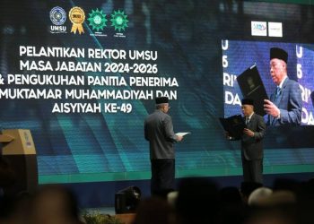 PP Muhammadiyah Lantik Rektor UMSU dan Kukuhkan Panitia Muktamar Ke-49