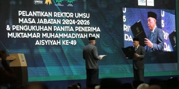 PP Muhammadiyah Lantik Rektor UMSU dan Kukuhkan Panitia Muktamar Ke-49