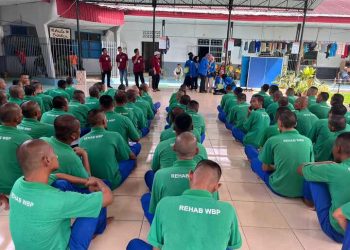 Fokus Rehabilitasi Gandeng HMJ KS FISIP UMSU Lakukan Terapi Kelompok di Lapas Kelas II A Pematang Siantar