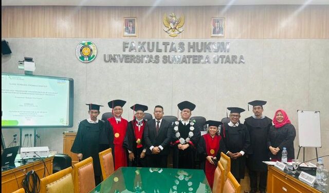 Dosen FH UMSU Andryan Raih Gelar Doktor