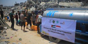 Muhammadiyah Salurkan Bantuan Air Bersih dari Rakyat Indonesia untuk Warga Palestina