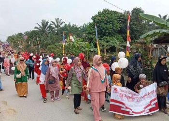 TK ABA Bukit Gajah Raih Ikuti Pawai Kemerdekaan Meriahkan HUT RI ke-79 di Bukit Gajah