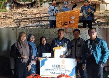 Lazismu OKU Timur Peduli Korban Terdampak Kebakaran Rumah