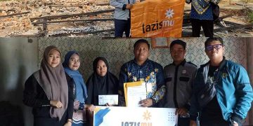 Lazismu OKU Timur Peduli Korban Terdampak Kebakaran Rumah