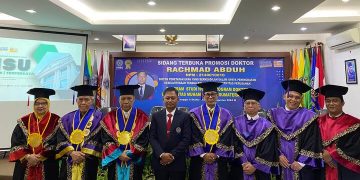 Pertahankan Disertasi Soal Sistem Penetapan Upah yang Berkeadilan, Rachmad Abduh Raih Gelar Doktor di UMSU