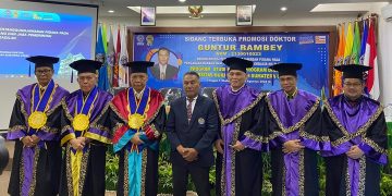 Sidang Promosi Sukses, Guntur Rambey Resmi Sandang Gelar Doktor dari UMSU