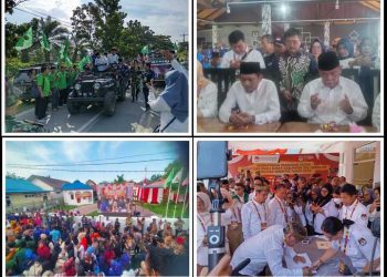 Diantar Ribuan Massa Pendukung, Pasangan AYS-BSA Resmi Mendaftar ke KPU Deli Serdang