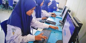 Siswa SMP Muhammadiyah 14 Ponpes Karangasem Ikuti Simulasi ANBK