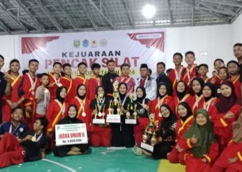 Tapak Suci Ogan Ilir Sabet Juara Umum II Kejuaraan Pencak Silat IPSI Ogan Ilir Open 2024