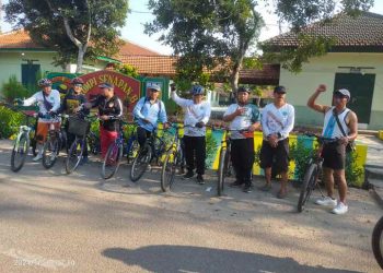 GoesMu PDM Kota Blitar Meriahkan Fun Bike HUT TNI di Batakyon Yonif 511