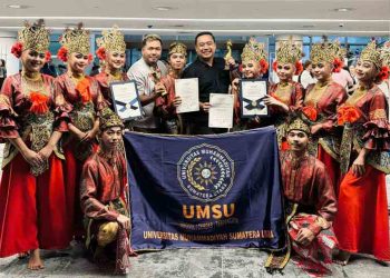 Tim Tari UMSU Sempurnakan Raihan Prestasi di Ajang Art Festival Singapore