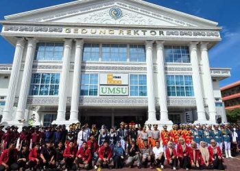 Meriah! Lomba Variasi Baris Berbaris FONIS IMM FH UMSU Diikuti 20 Tim Paskibra