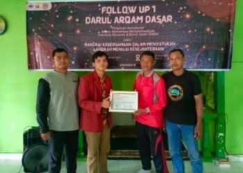 Peserta Darul Arqam Dasar PK IMM FEBI UIN SU Laksanakan Follow Up 1 Bakti Sosial