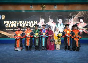 UMSU Kukuhkan Lima Guru Besar: Empat Alumni dan Dua Pasutri