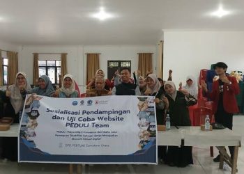 Team Innovilage Mahasiswa IKO FISIP UMSU Uji Coba Website PEDULI untuk Tunanetra di Pertuni Sumut