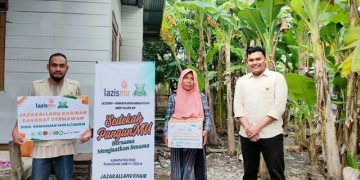 Lazismu Bersama Pemuda Muhammadiyah Pidie Salurkan Sembako untuk Keluarga Pra Sejahtera
