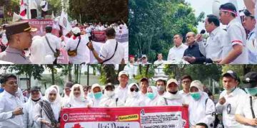 Tuntut Jadi PPPK Paruh Waktu, Aliansi Non Database Honorer Gelar Aksi Damai di Kementerian PANRB