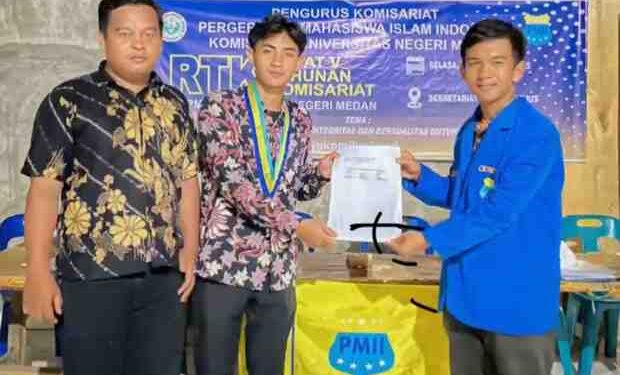 Terpilih Secara Aklamasi, Bani Pratama Pimpin PMII UNIMED Periode 2025–2026