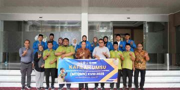 Rektor UMSU Lepas Mahasiswa Pilmapres Nasional dan Kontingen MTQMN ke-18
