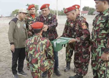 Diklatsar KOKAM PDPM Bireuen Berakhir, 100 Kader Resmi Sandang Baret Merah