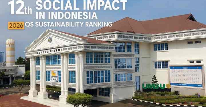 UMSU Masuk Pemeringkatan Dunia QS Sustainability 2026, Peringkat 12 Nasional untuk Dampak Sosial