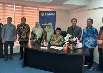 Ketum PP Muhammadiyah Didampingi Rektor UMSU dan UMRI Kunjungi UMAM