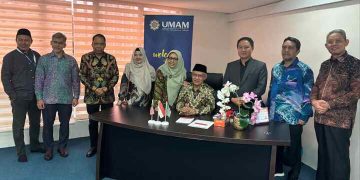 Ketum PP Muhammadiyah Didampingi Rektor UMSU dan UMRI Kunjungi UMAM