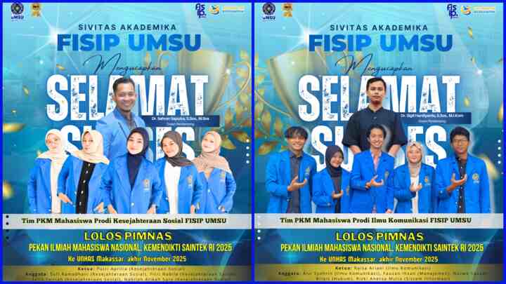 Dua Tim Mahasiswa FISIP UMSU Lolos ke PIMNAS 2025