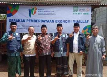 PDM Kabupaten Kediri Gelar Milad 113 Muhammadiyah Bersama Muallaf Berdaya