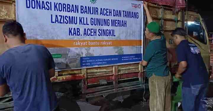 Lazismu KL Gunung Meriah–Aceh Singkil Salurkan Bantuan Kemanusiaan ke Aceh Tamiang