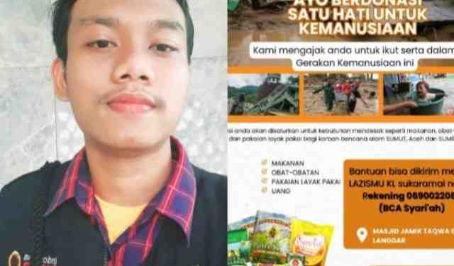 Lazismu Sukaramai Galang Dana untuk Korban Banjir di Sumatera, Terkumpul Rp5 Juta dan Bantuan Logistik