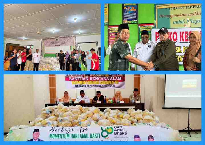 Kepala Kantor Kemenag Simalungun Antar Langsung Bantuan kepada Korban Banjir di Kabupaten Langkat