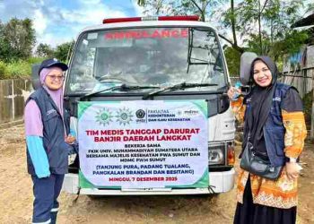 FKIK UMSU Bantu Kebutuhan Medis Warga Terdampak Bencana