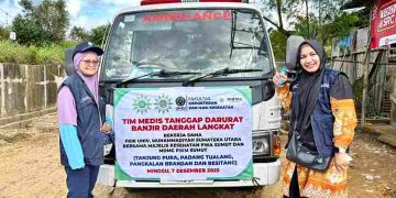 FKIK UMSU Bantu Kebutuhan Medis Warga Terdampak Bencana