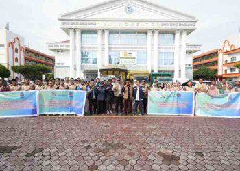 UMSU Lepas Empat Tim PKM Penanggulangan Bencana Sumatera