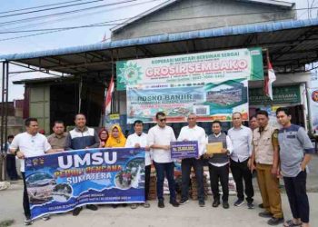 UMSU Peduli, Bantu Korban Banjir di Sergai dan Tanjungpura