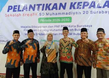 Kepala Sekolah Baru Dilantik, SD Muhammadiyah 20 Surabaya Ditargetkan Kian Berkualitas dan Bertambah Murid