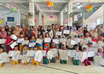 Unik dan Edukatif, MuTu Fest Membatik SD Muhammadiyah 1 Bancar Kenalkan Batik Tulis pada Anak TK dan RA