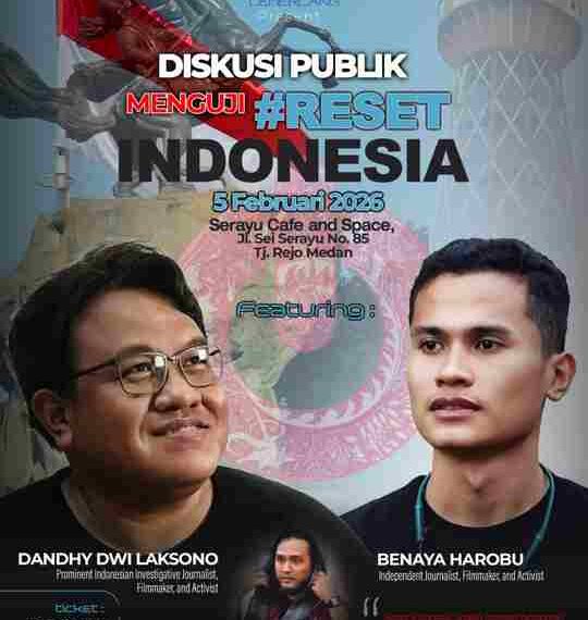 Buku “Reset Indonesia” Akan Dibedah di Medan, Dihadiri Langsung Dandhy Laksono