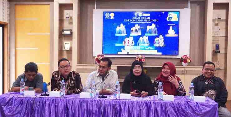 Milad ke-54, FISIP UMSU Perkuat Budaya Akademik lewat Orasi 6 Doktor Baru