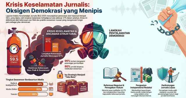 Menjaga Oksigen Demokrasi: Membongkar Krisis Struktural Keselamatan Jurnalis di Indonesia